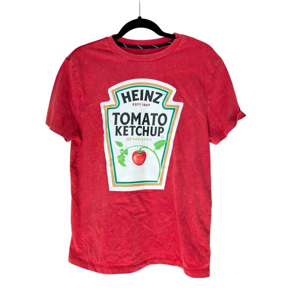Target Other - Heinz Tomato Ketchup Red Graphic T-Shirt Funny Food Tee XL 16 Recycled Cotton